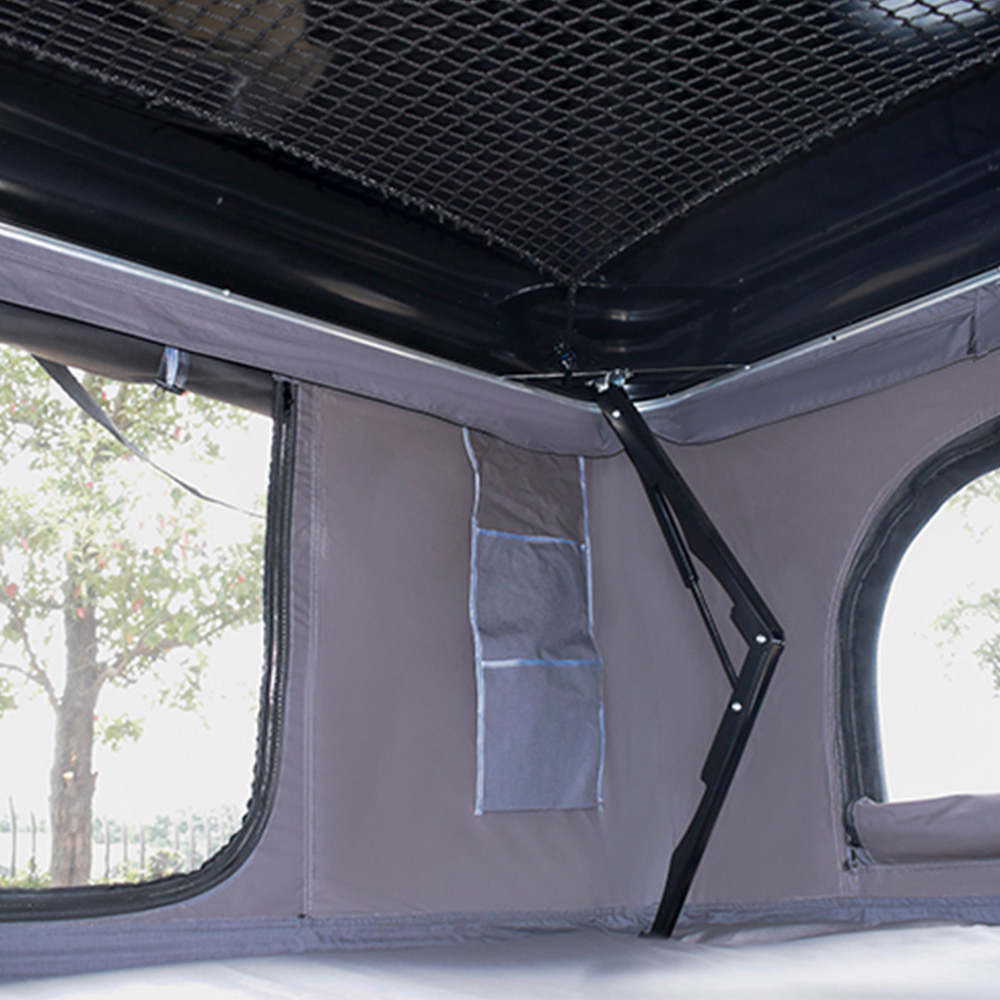 Living and Home Green Hard Shell Car Roof Tent with Retractable Ladder 210 x 130cm Image 6