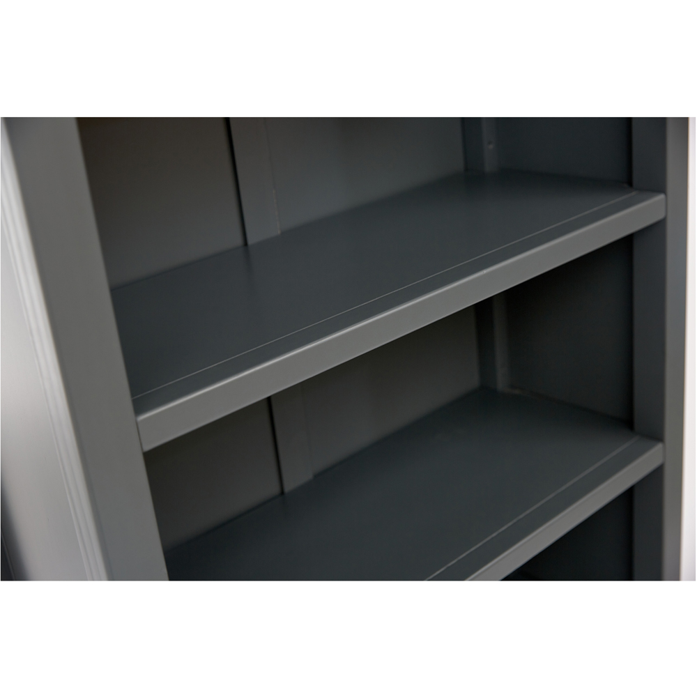 Palazzi 4 Shelves Grey Bookcase Image 6