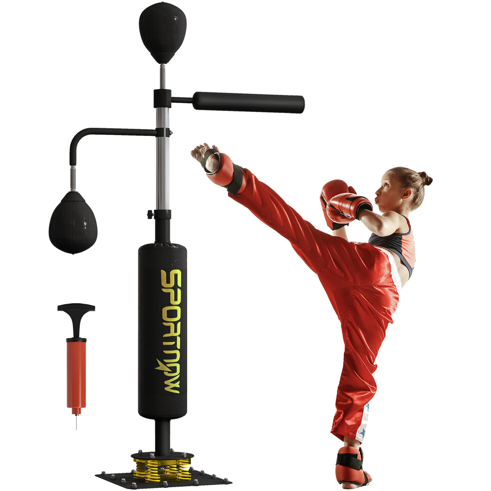 SPORTNOW Black Freestanding Boxing Punching Bag Stand Image 3