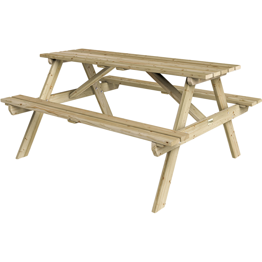 Rowlinson Traditional 6 Seater Picnic Table 1.5m Image 2