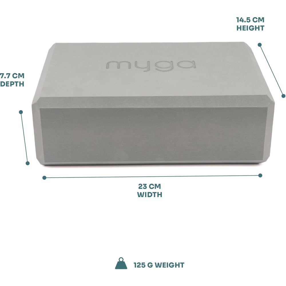 Myga Grey 2 Yoga Blocks and Strap Image 3
