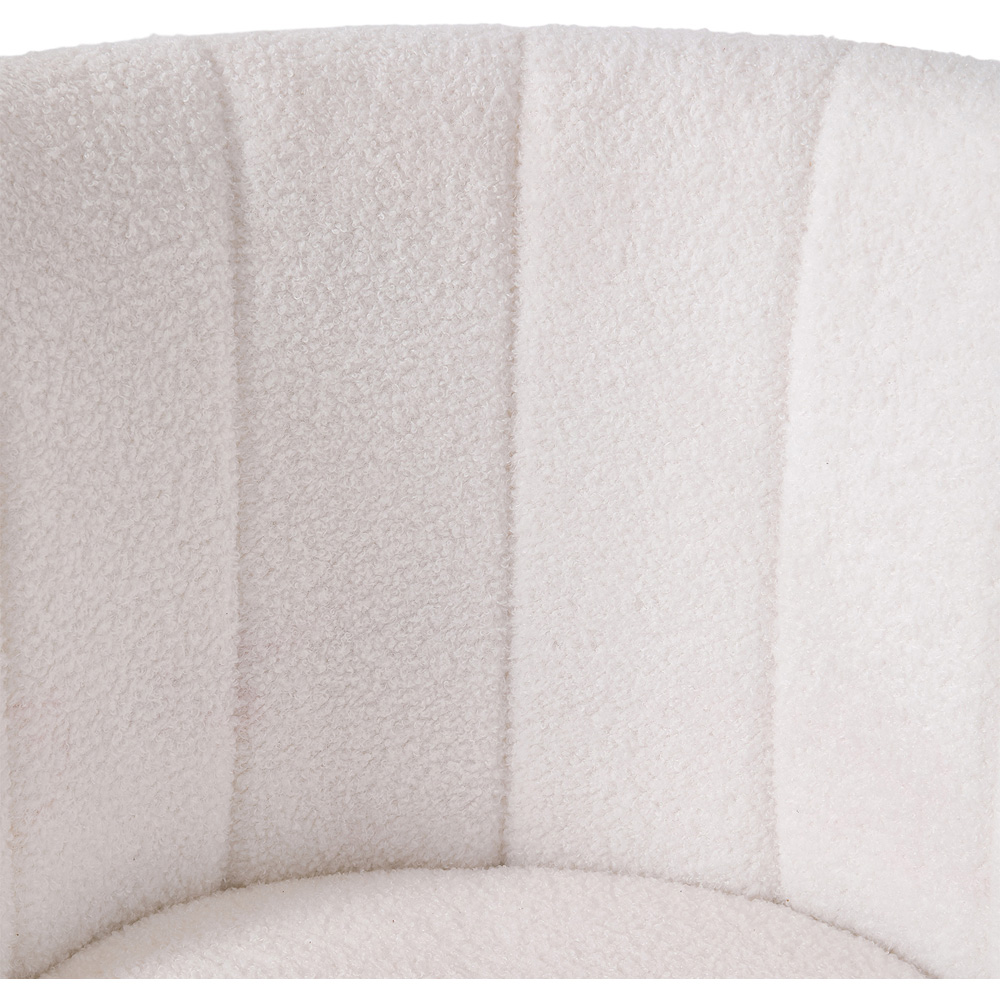Living and Home Set of 2 Teddy Fleece Dining Chair Image 4