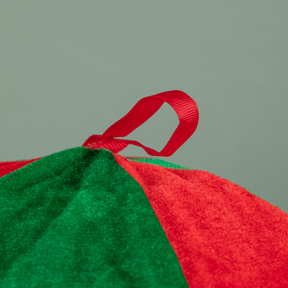 Samuel Alexander Red and Green Razza Rat Hot Air Balloon Hanging Christmas Decoration 80cm Image 4