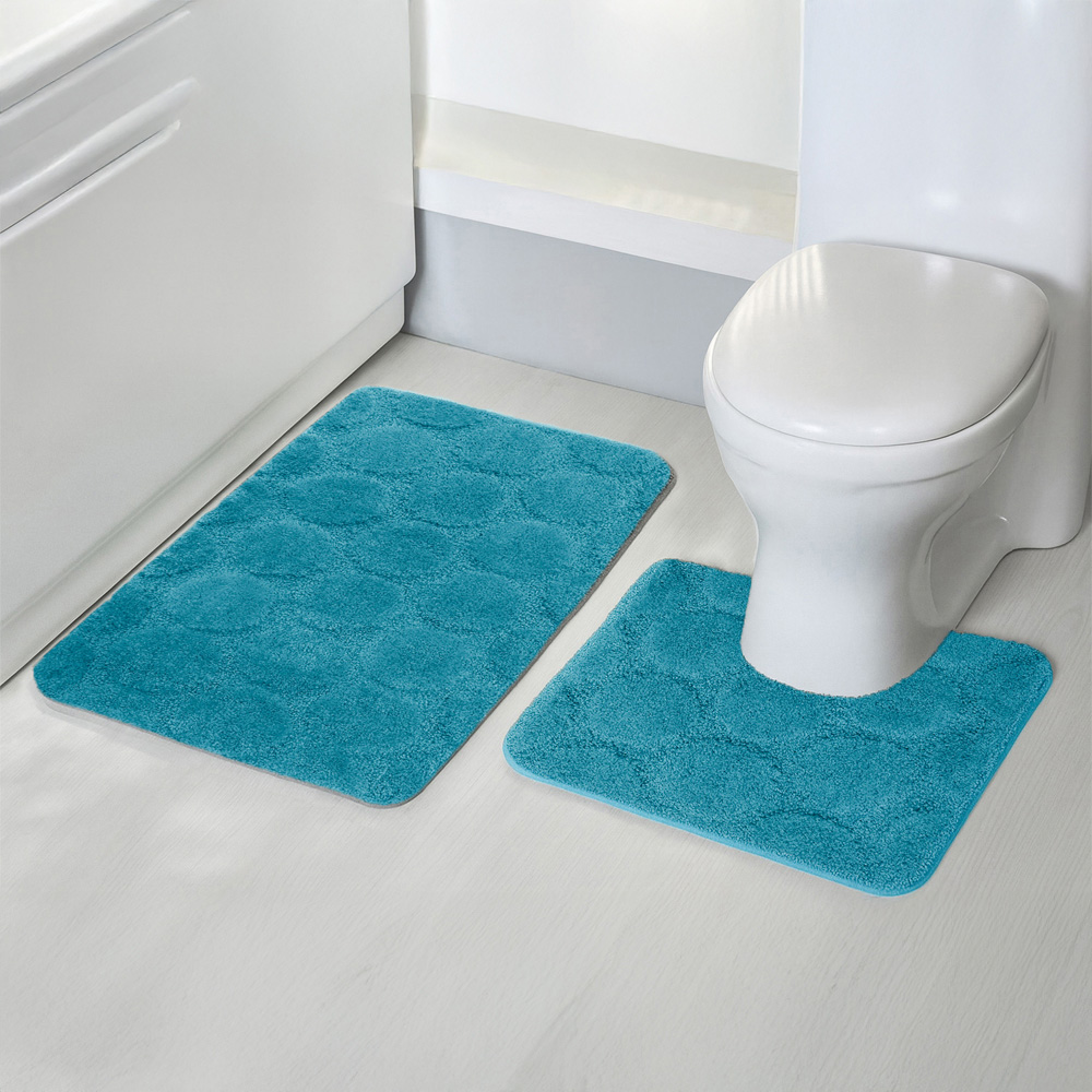 Velosso Cobla Jade Bath Mat Set Image 2