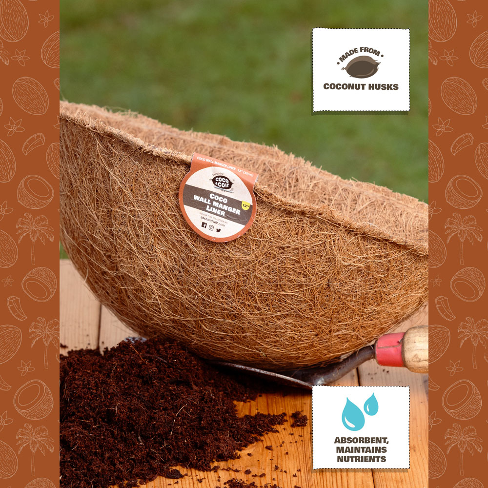Coco & Coir Coco Wall Manger Liner 30cm Image 2
