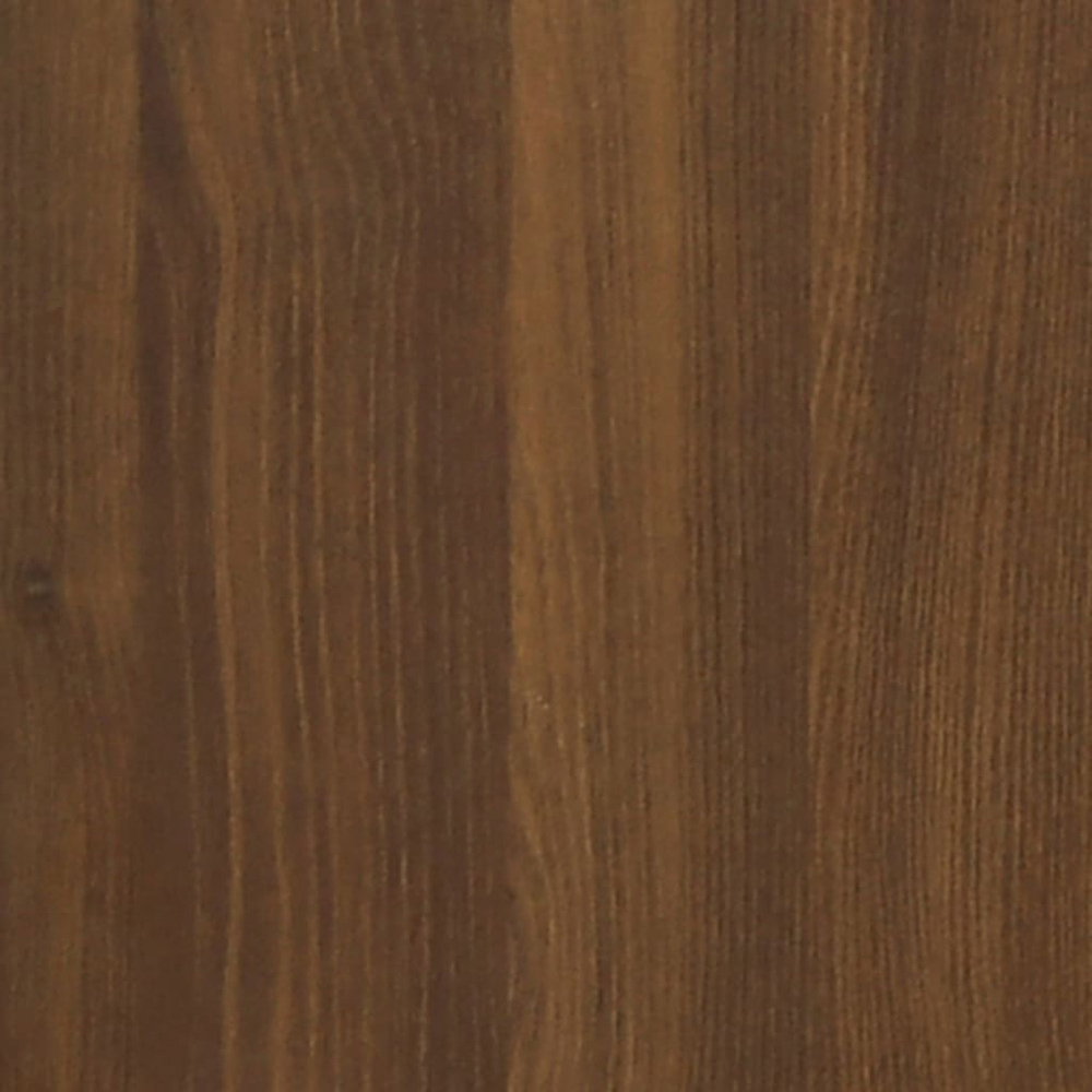 vidaXL 8 Shelf Brown Oak Wall Shelf  Image 6