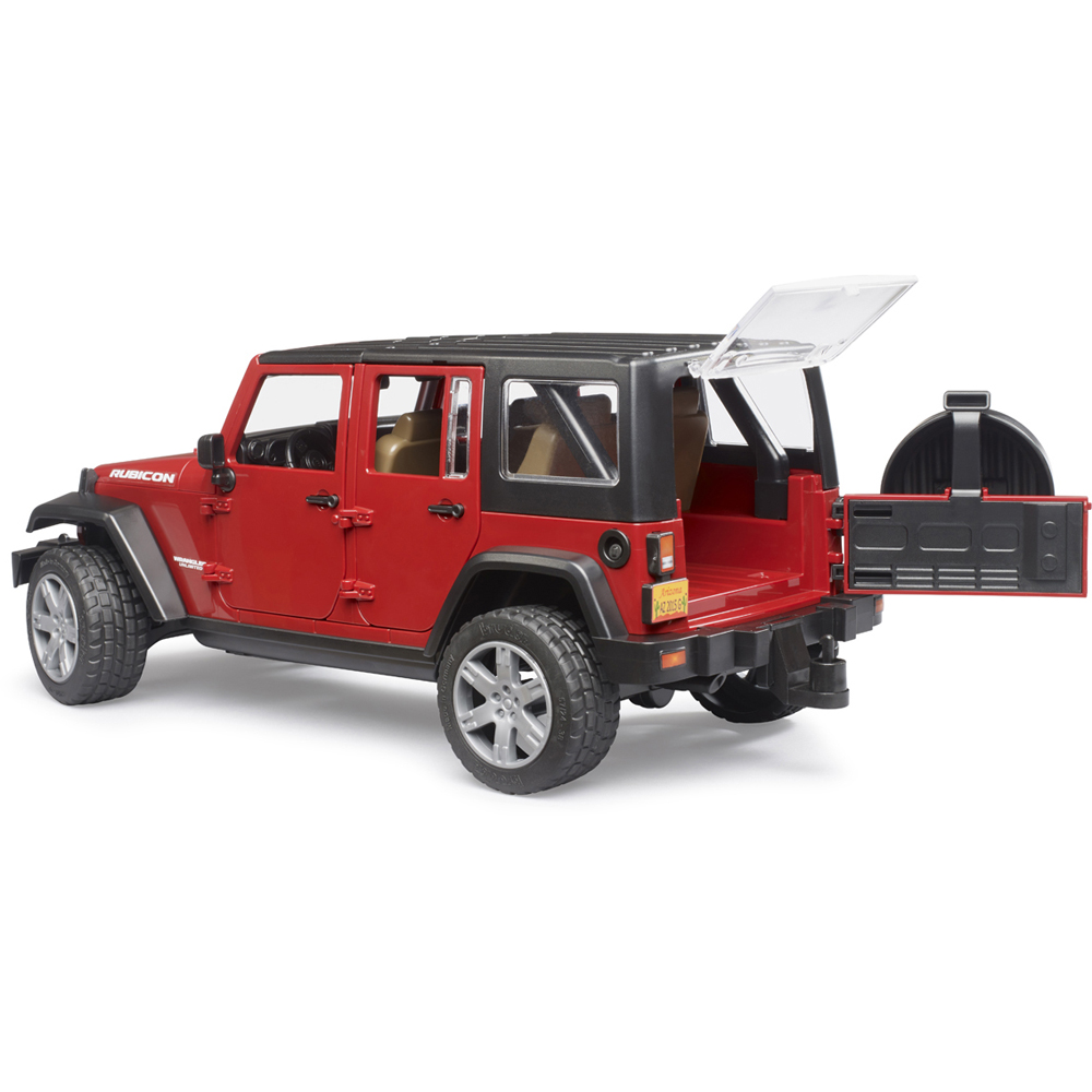 Bruder Kids Jeep Wrangler Unlimited Rubicon with Opening Features Playset Model Image 6