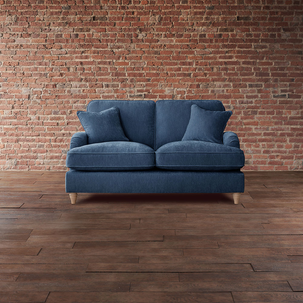 The Vienna 2 Seater Navy Sofa Image 6