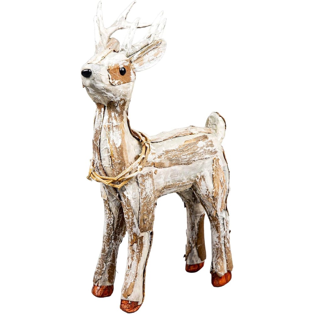 Shatchi Free Standing Deer Christmas Decoration 36cm Image 1