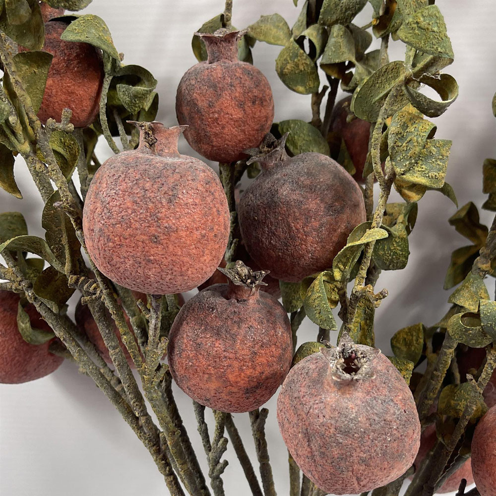 Leaf Pomegranate Artificial Stem 75cm 6 Pack Image 5