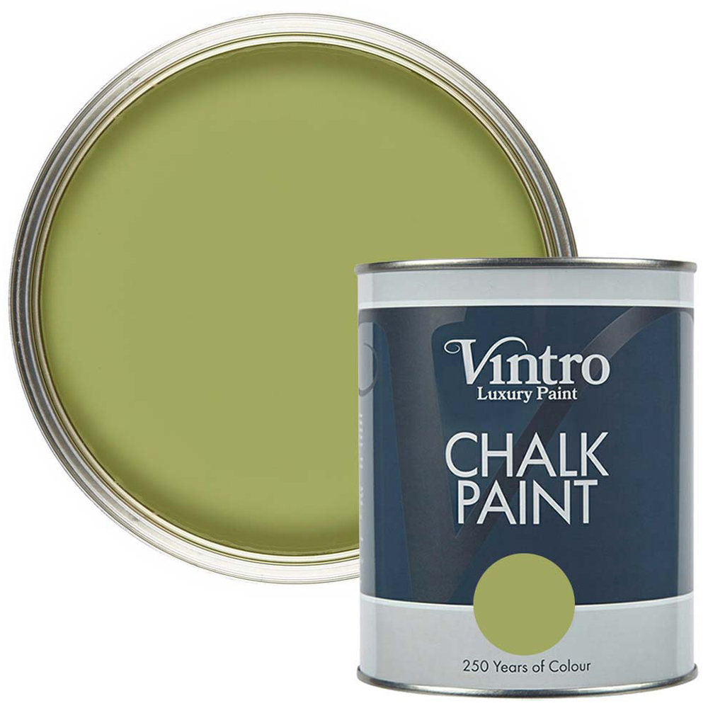 Vintro Paint Sage Matt Finish Chalk Paint 1L Image 1