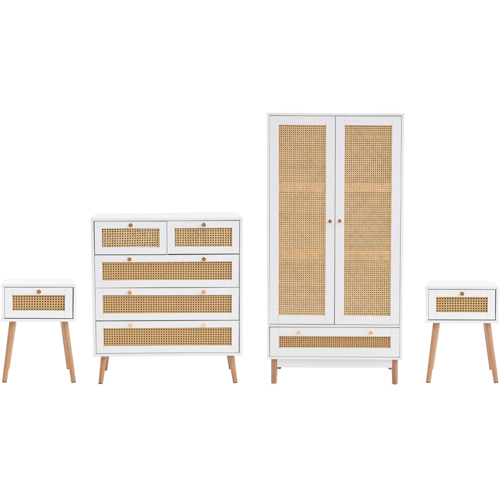 Birlea Croxley White 4 Piece Bedroom Furniture Set Image 2