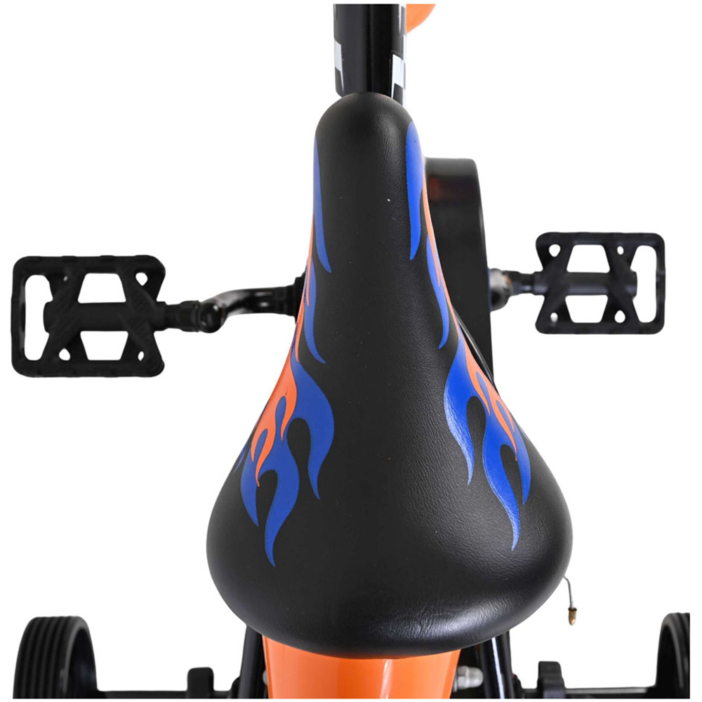 Volare Hot Wheels Kids 14 inch Multicolour Bike with Stabilisers Image 7