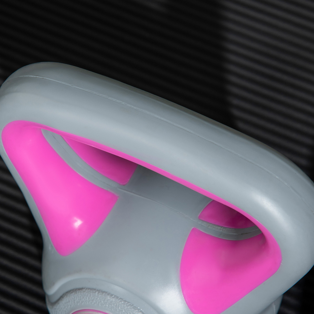 SPORTNOW Pink and Grey Kettle Bell with Handle 2kg Image 4