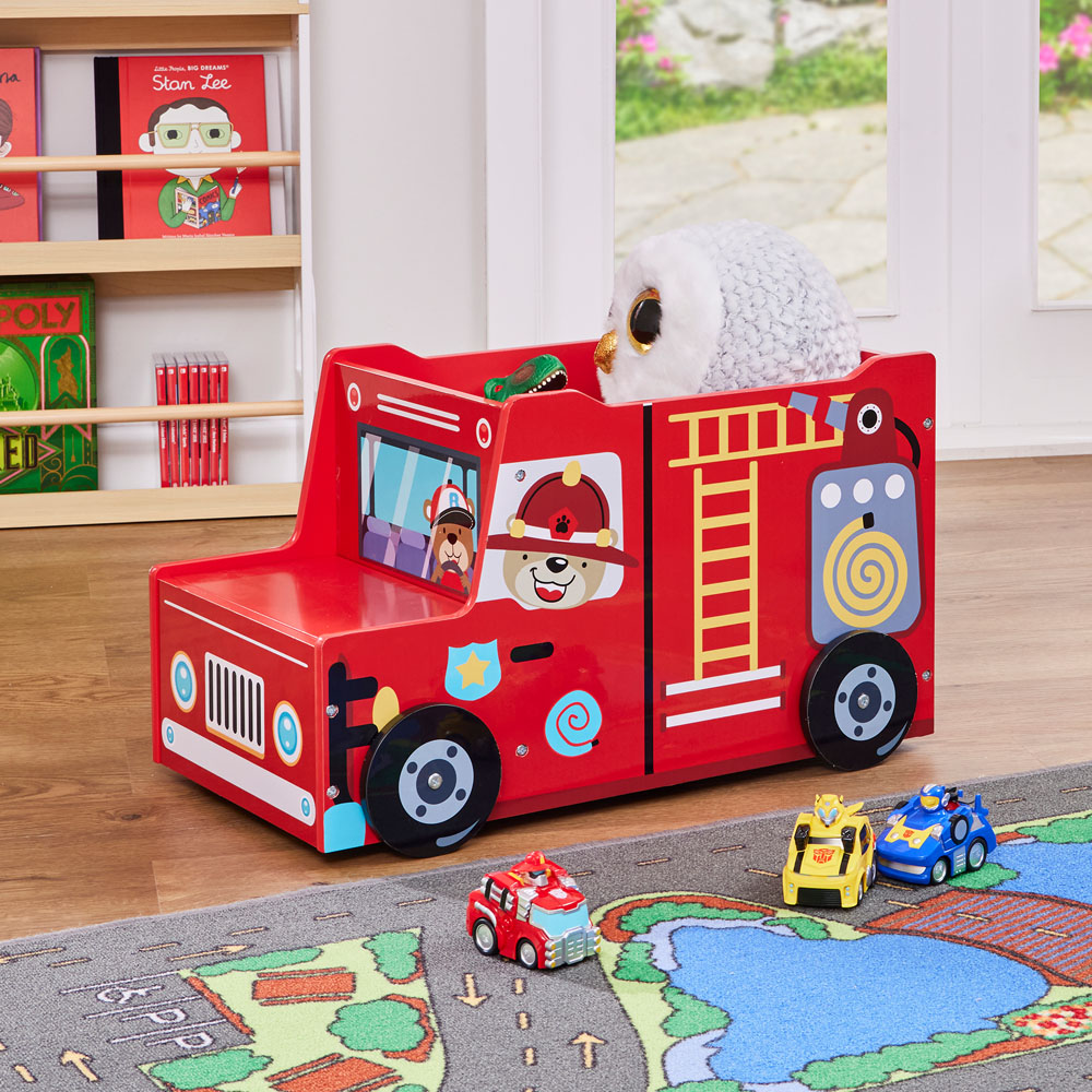 Liberty House Toys Kids Fire Engine Toy Box Image 7