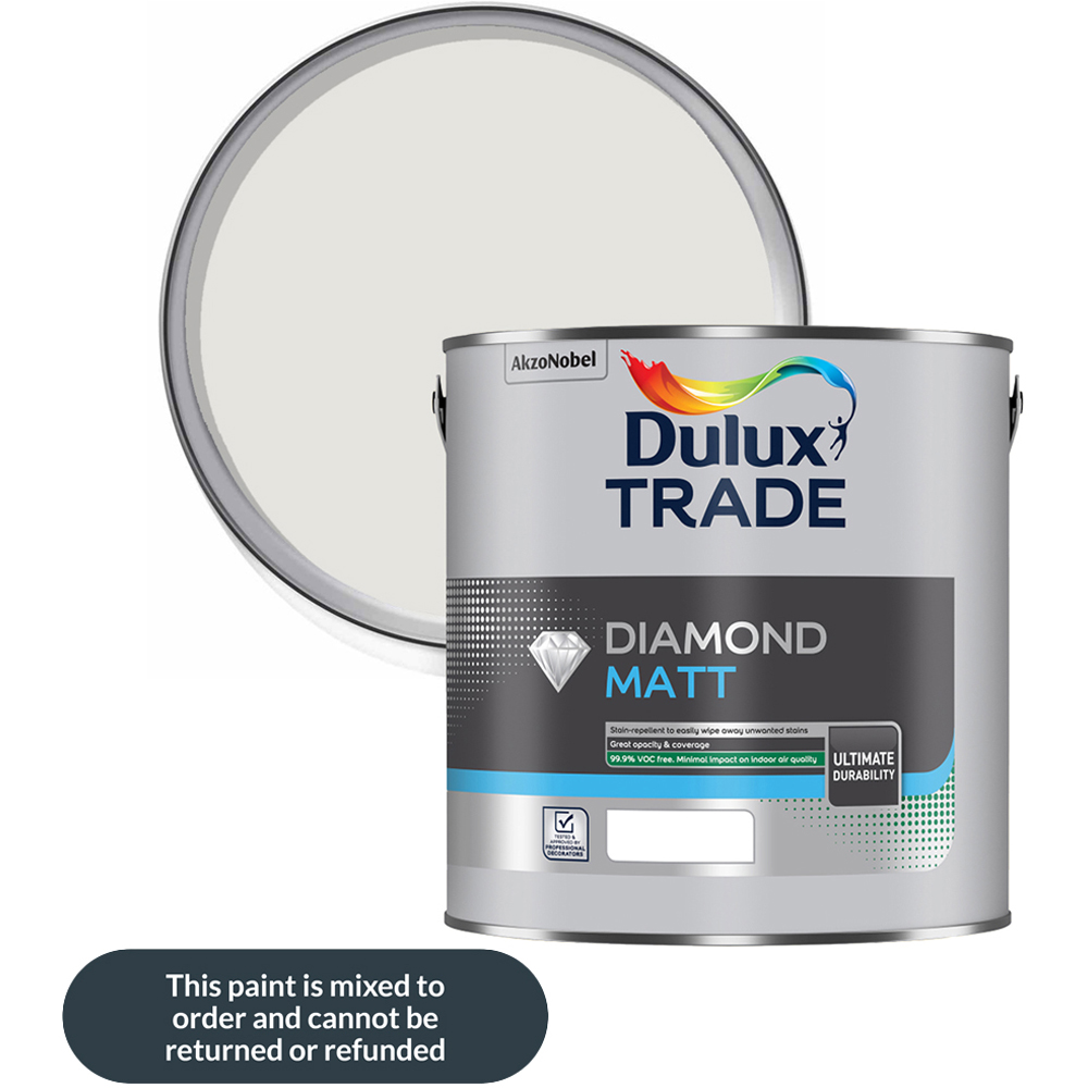 Dulux Trade Swansdown Walls and Ceilings Diamond Matt Paint 5L Image 1