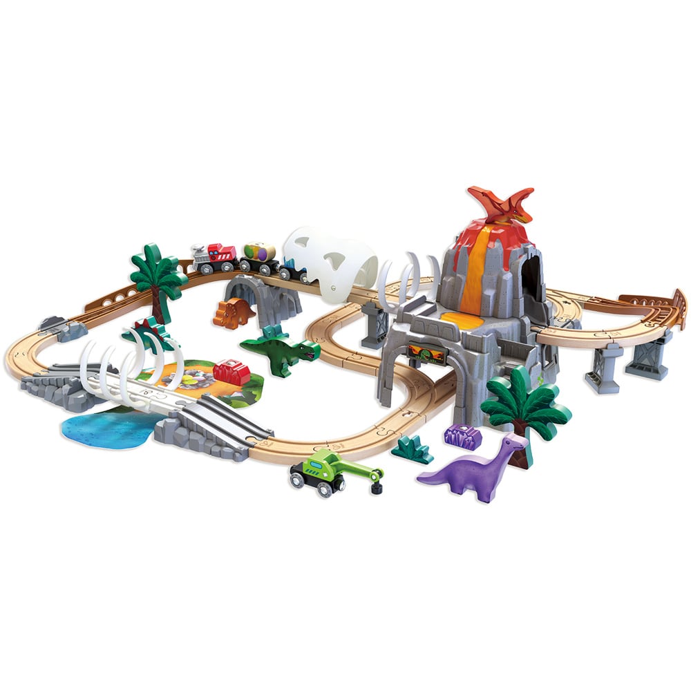 Hape Dino Railway Adventure Play Set Image 1