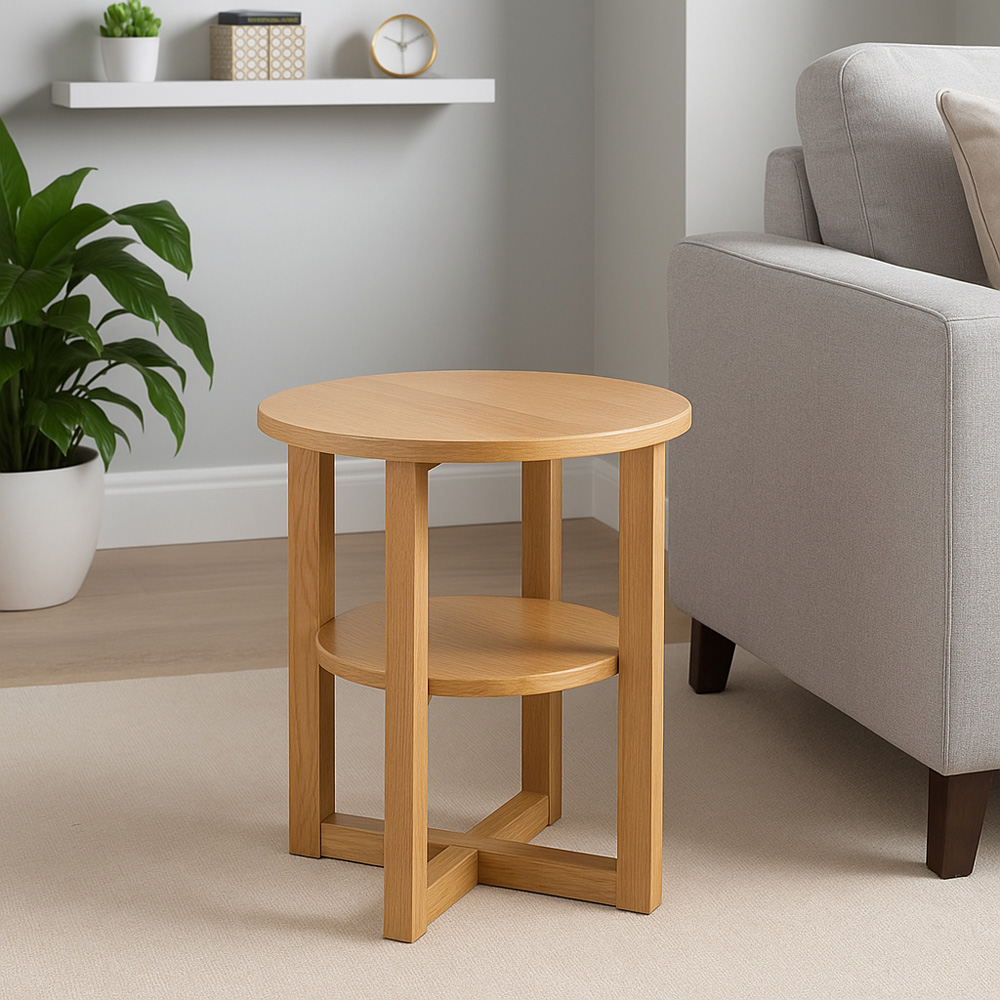 Modcraft Single Shelf Round Side Table Image 4