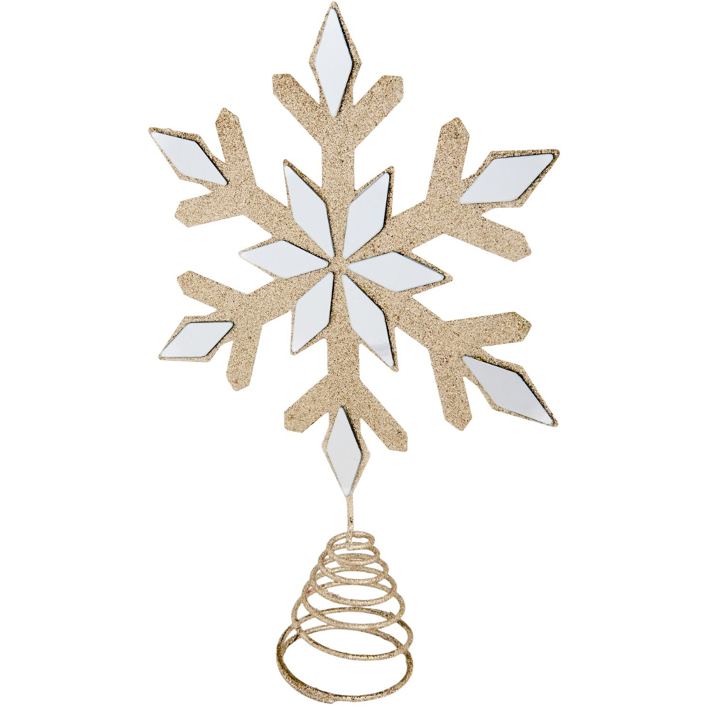 Mirrored Snowflake Tree Topper Image 2