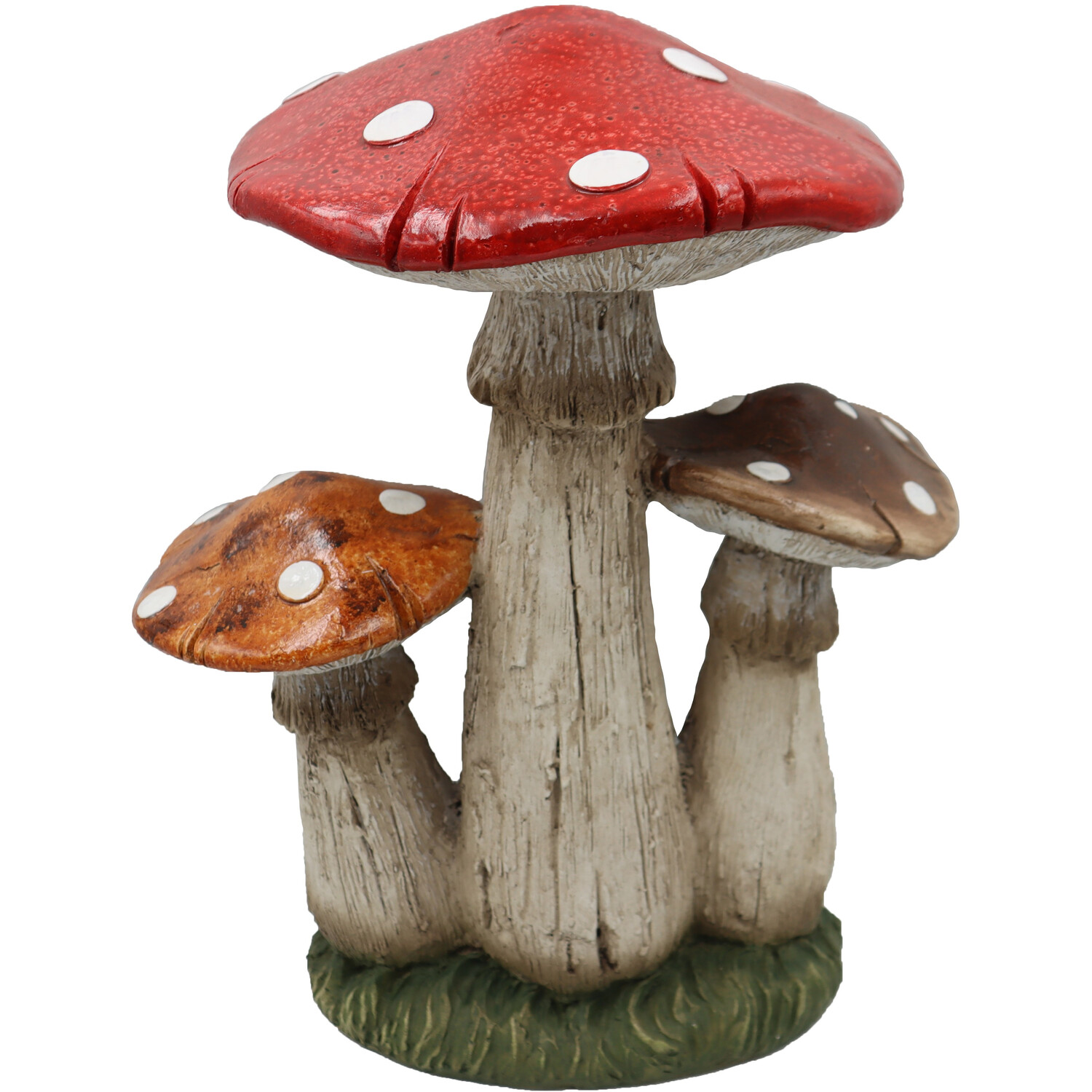 Triple Spotted Mushroom Decor Red Large Image 2