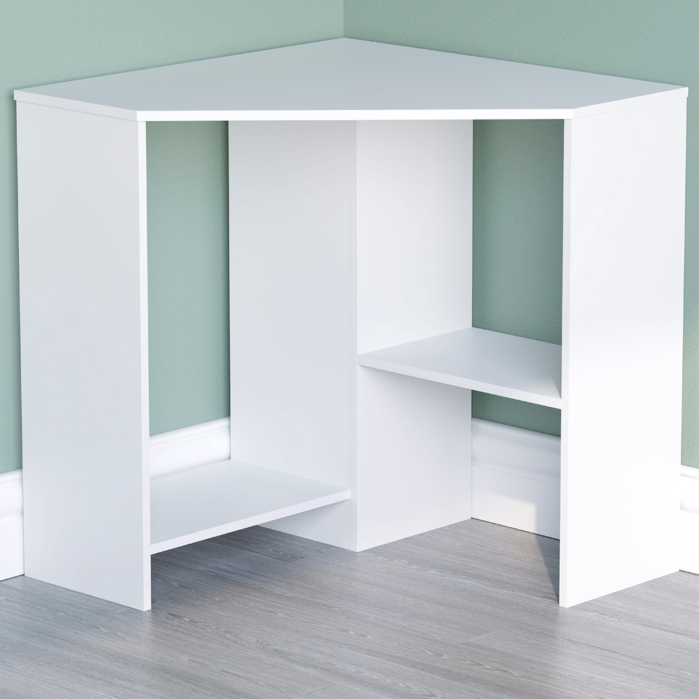 Vida Designs Hetton Corner Computer Desk White Image 1