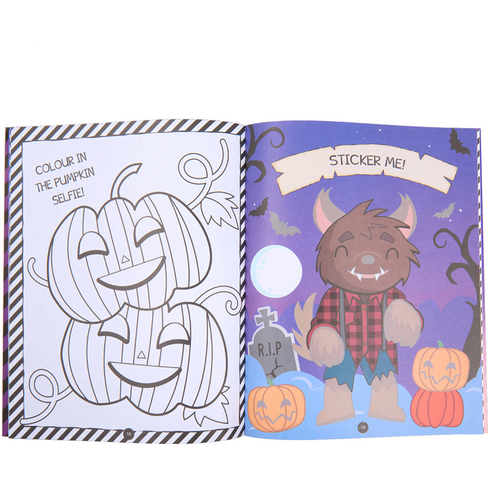 Halloween Activity Book with Stickers Image 3