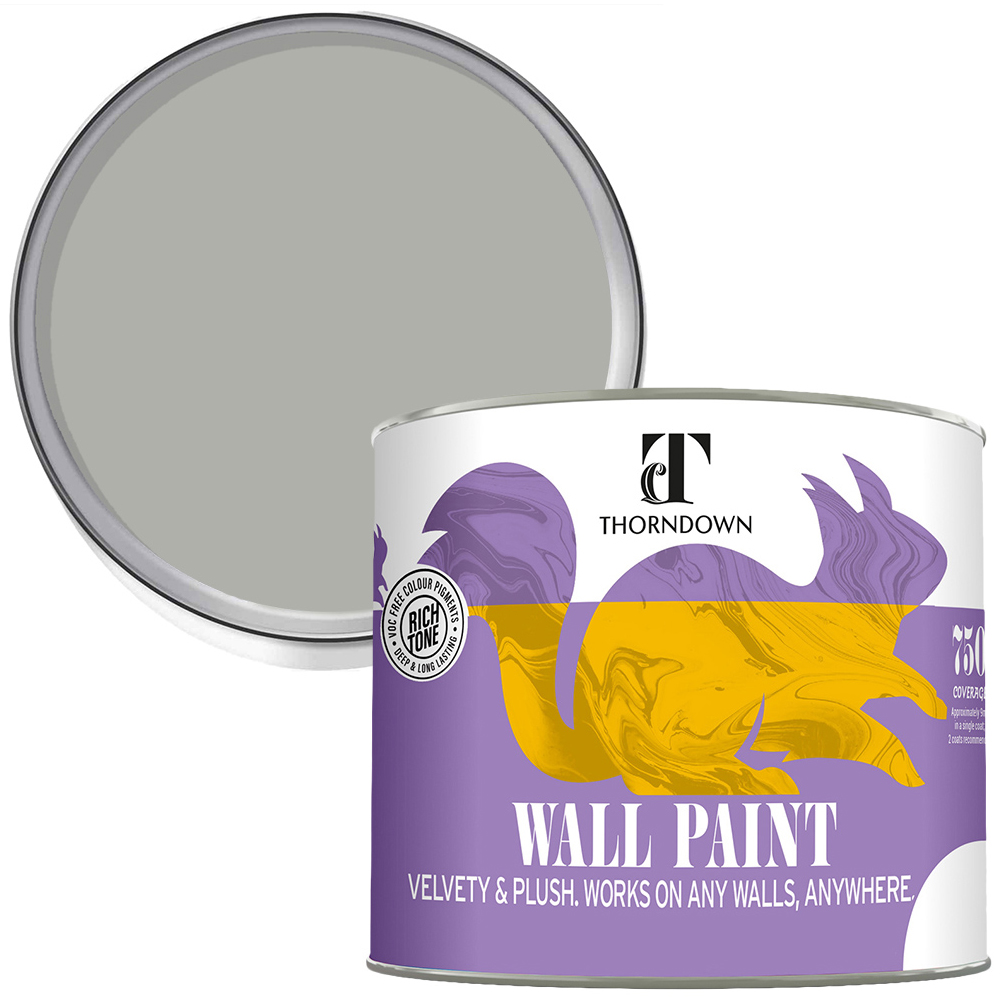Thorndown Walls and Ceilings Grey Heron Matt Paint 750ml Image 1