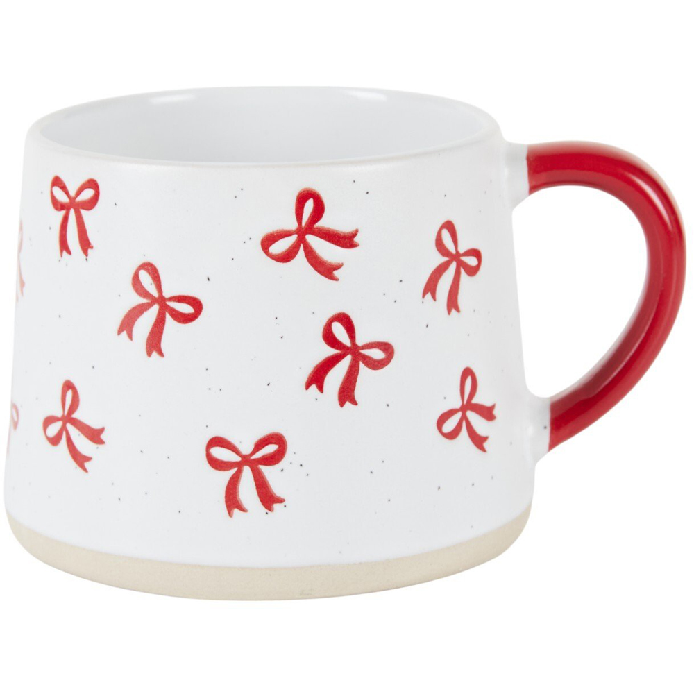 Festive Patterned Stoneware Mug Image 5