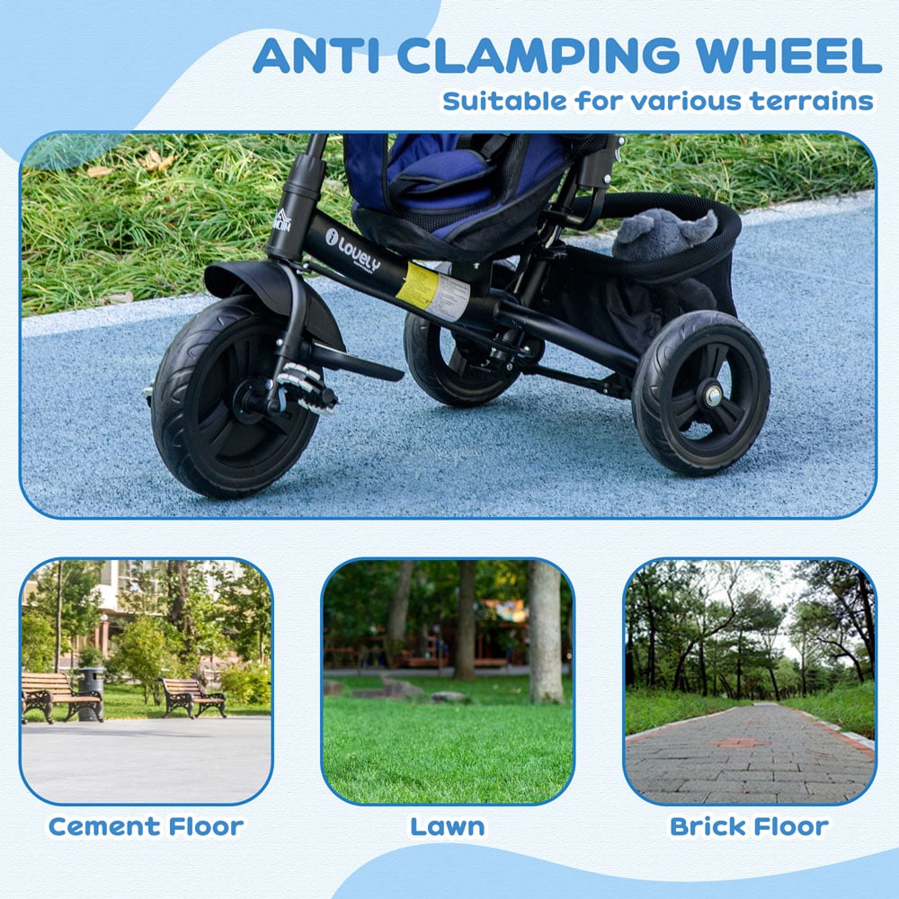 Tommy Toys Blue 6 in 1 Kids Trike Image 6