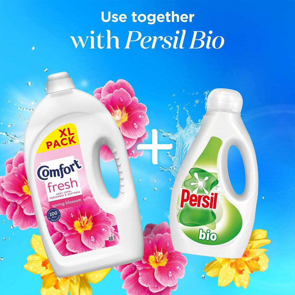 Comfort Fresh Spring Blossom Liquid Fabric Conditioner 80 Washes 2.4L 4 Pack Image 5