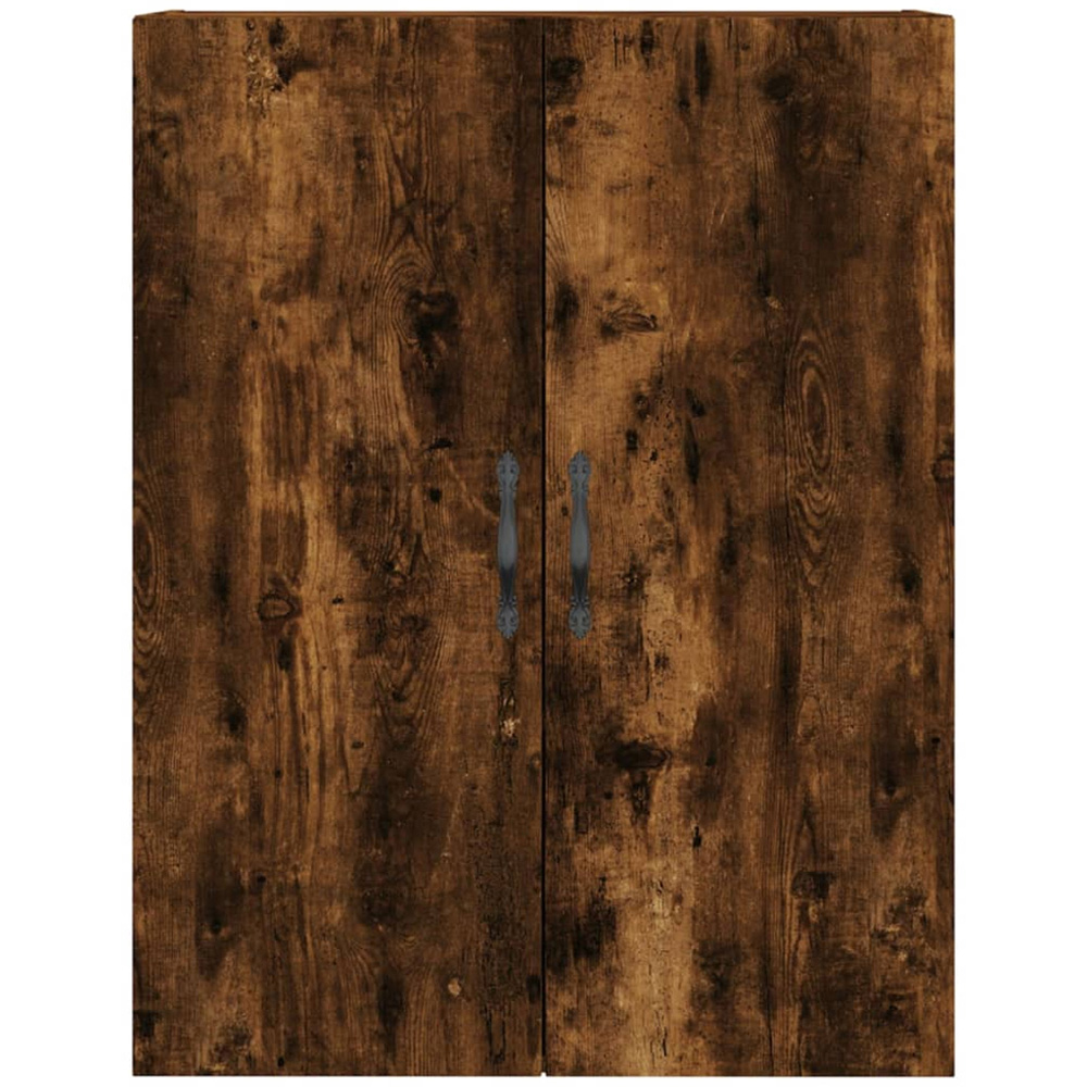 vidaXL 2 Door Smoked Oak Wall Mounted Storage Cabinet 2 Pack Image 6