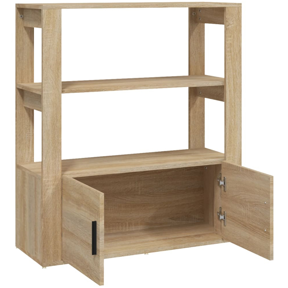 vidaXL 2 Door 2 Shelf Sonoma Oak Sideboard Image 7