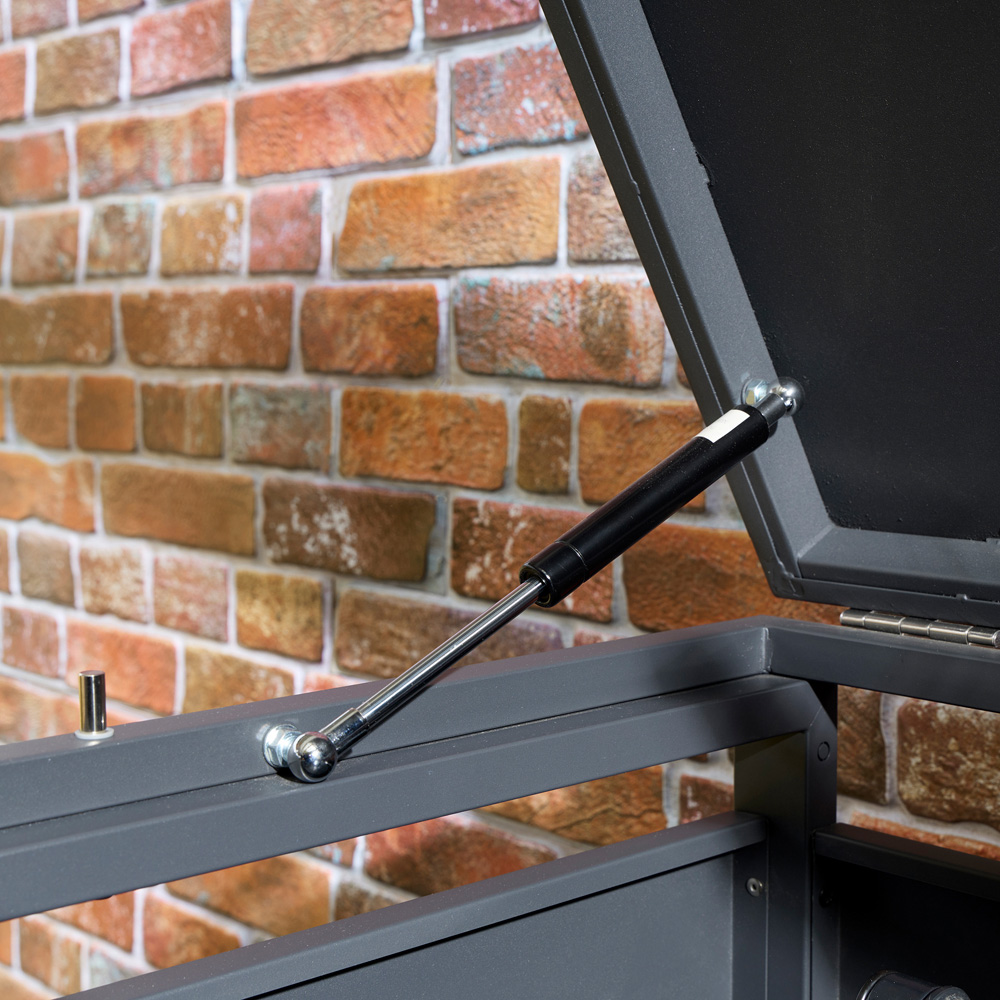 Rowlinson Chelsea Anthracite 2 Wheelie Bin Store Image 6
