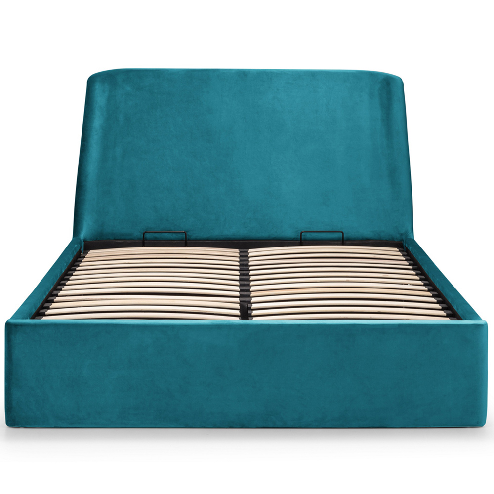 Julian Bowen Frida Double Teal Storage Ottoman Bed Image 3