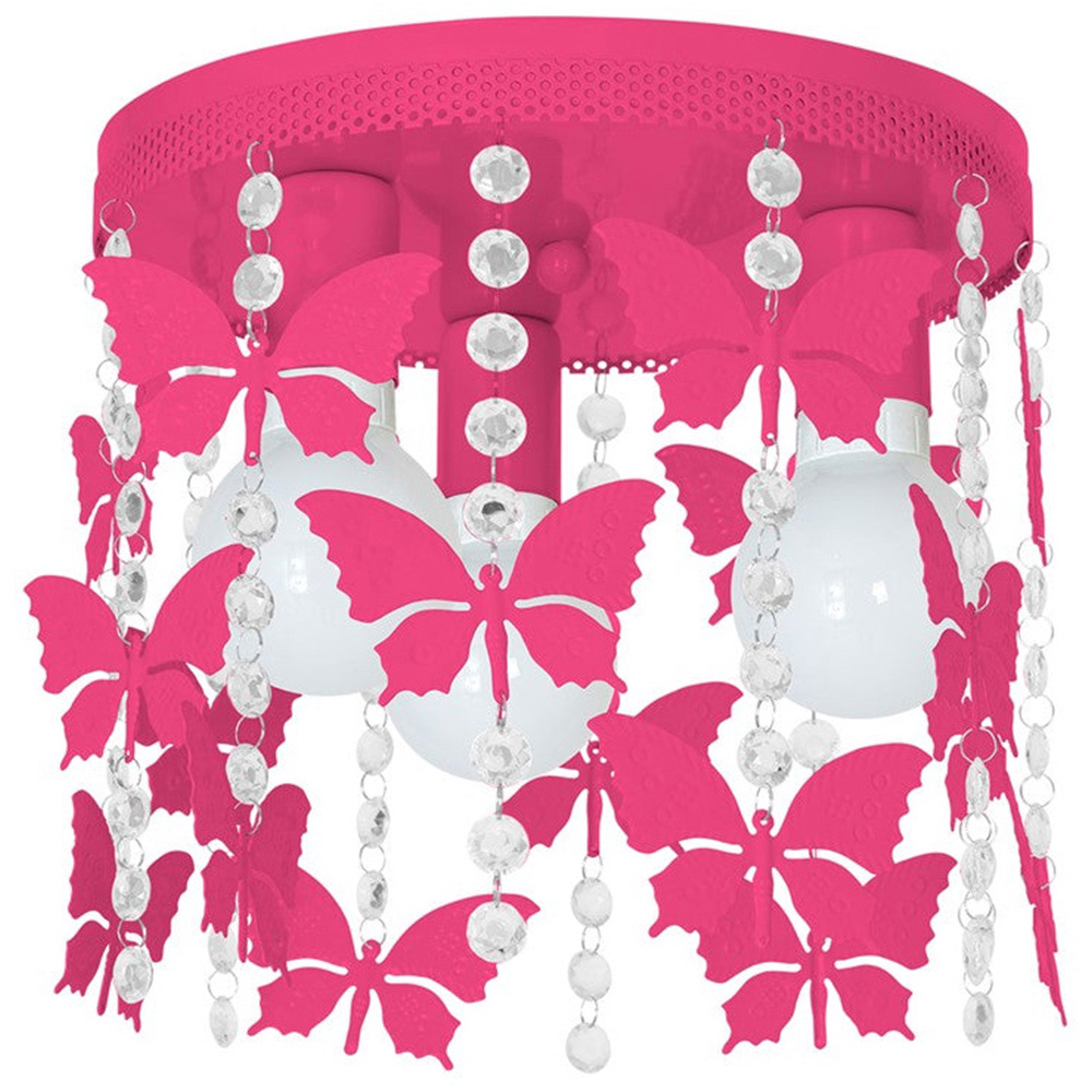 Milagro Angelica Hot Pink Ceiling Lamp 230V Image 1