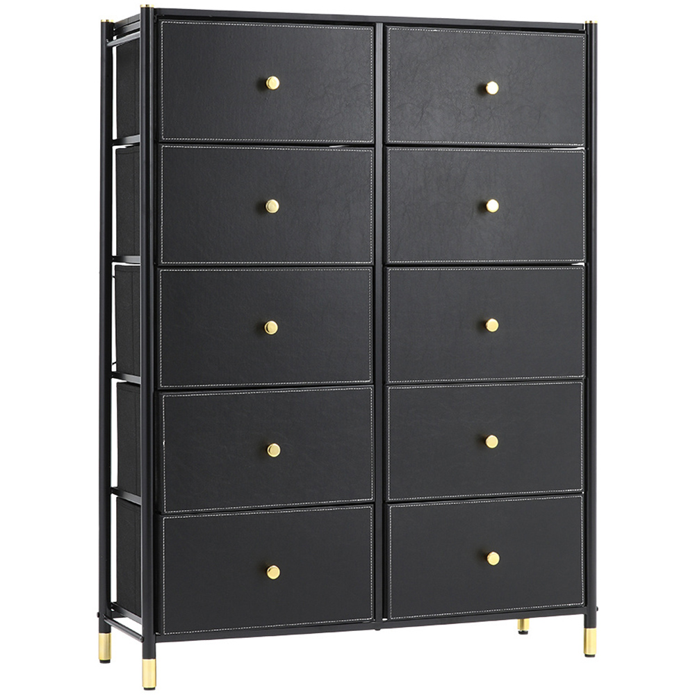 H&O Direct 10 Drawer Plastic Storage Cabinet Image 2