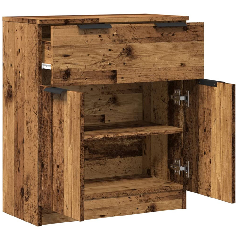 vidaXL 2 Door 2 Drawer Old Wood Sideboard Image 6