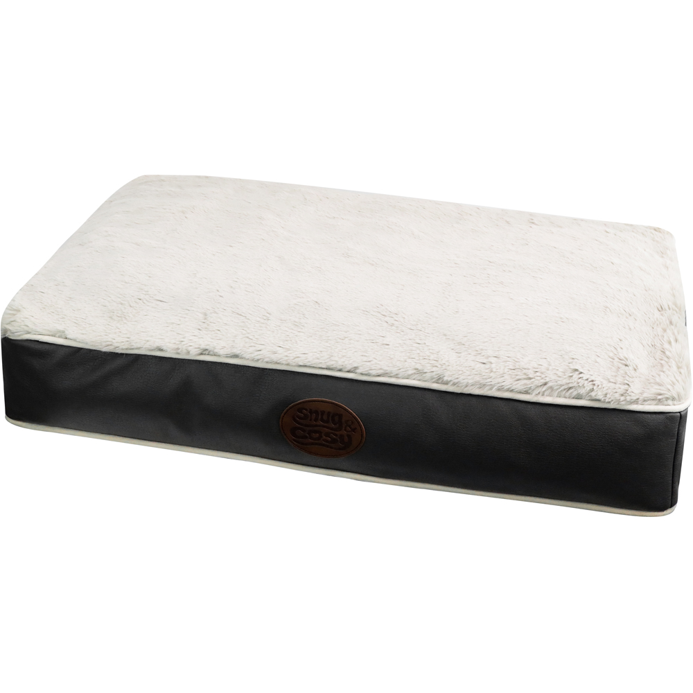 Snug & Cosy Tuscany Large Slate Dog Lounger Bed Image 1