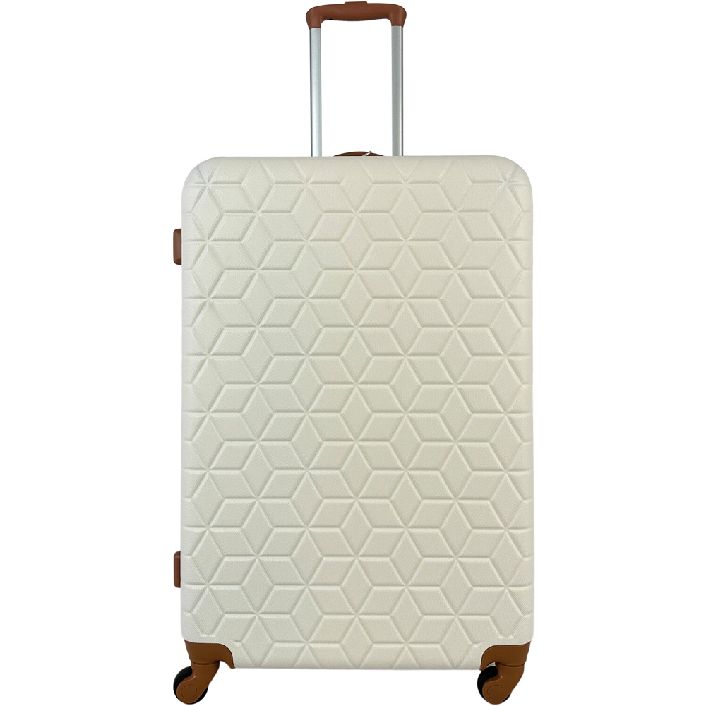 Travel Gear Geometric Suitcase Cream Cabin Image 3