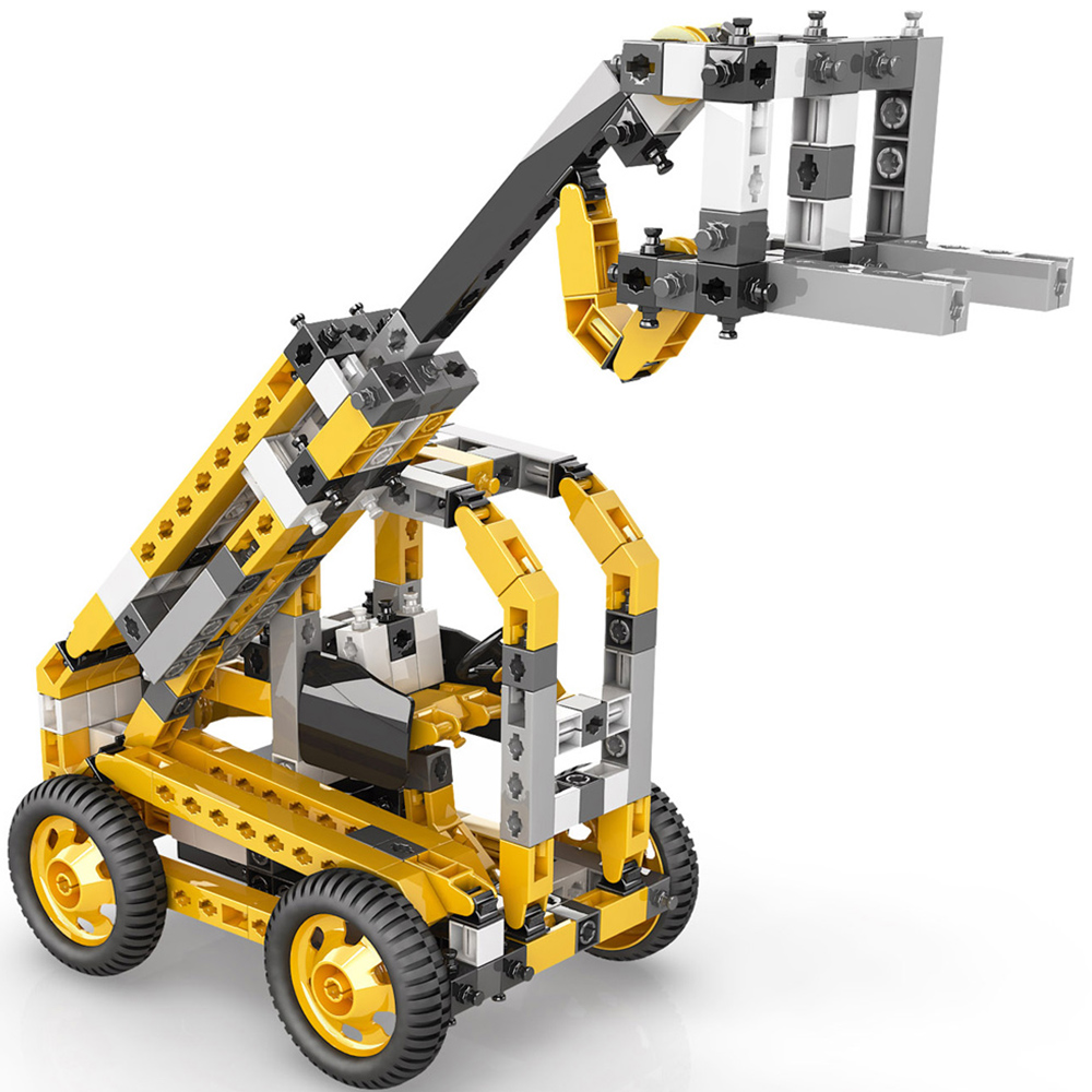 Engino Creative Builder Tall Crane Machinery Motorized Set Image 3