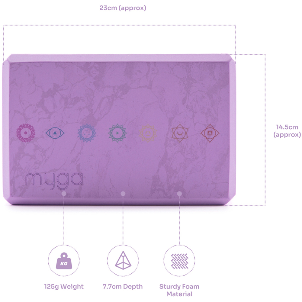 Myga Chakra Foam Yoga Block Image 3