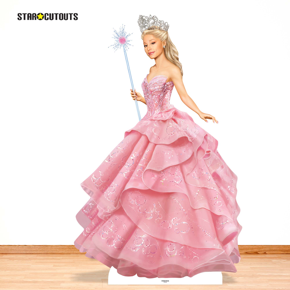 Star Cutouts Glinda Wicked Pink Witch Cardboard Cutout 150 x 94cm Image 4
