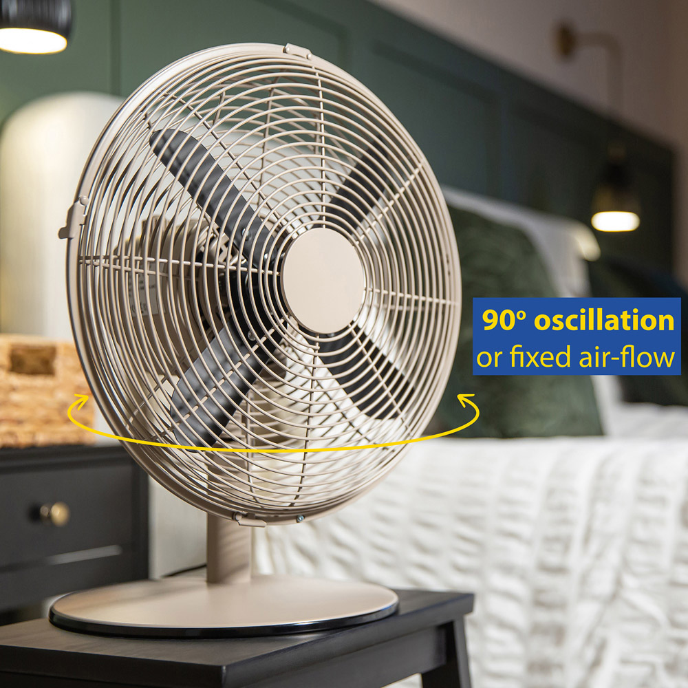 Russell Hobbs Greige Scandi Desk Fan 12 inch Image 6