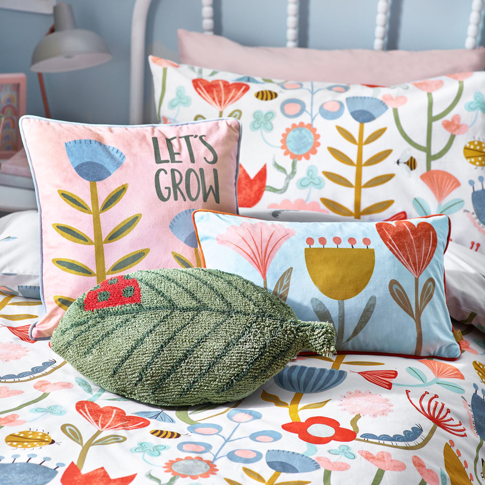 little furn. Little Nature Single Floral Duvet Cover Set Image 2