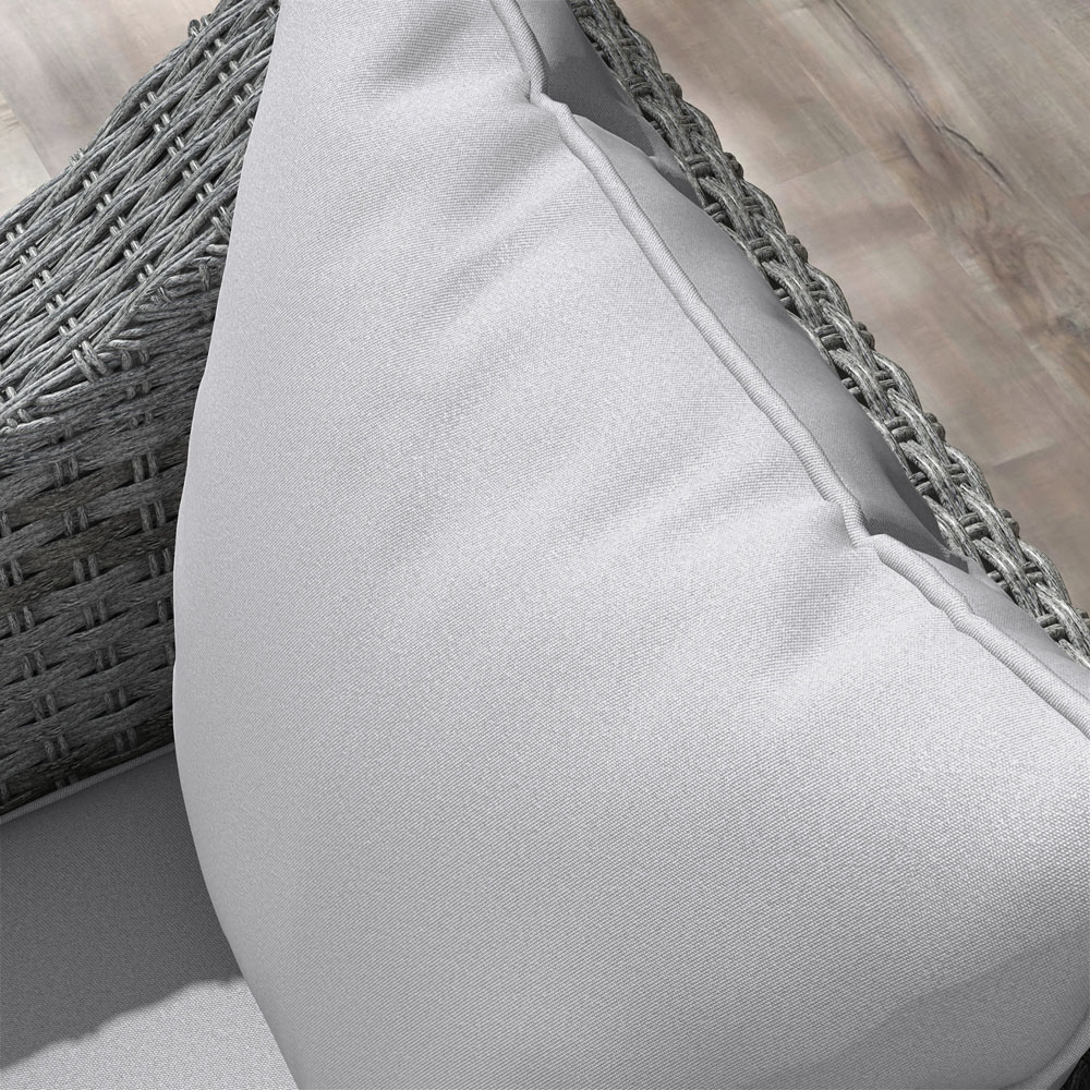 Outsunny Light Grey Seat and Back Cushion Set Image 3