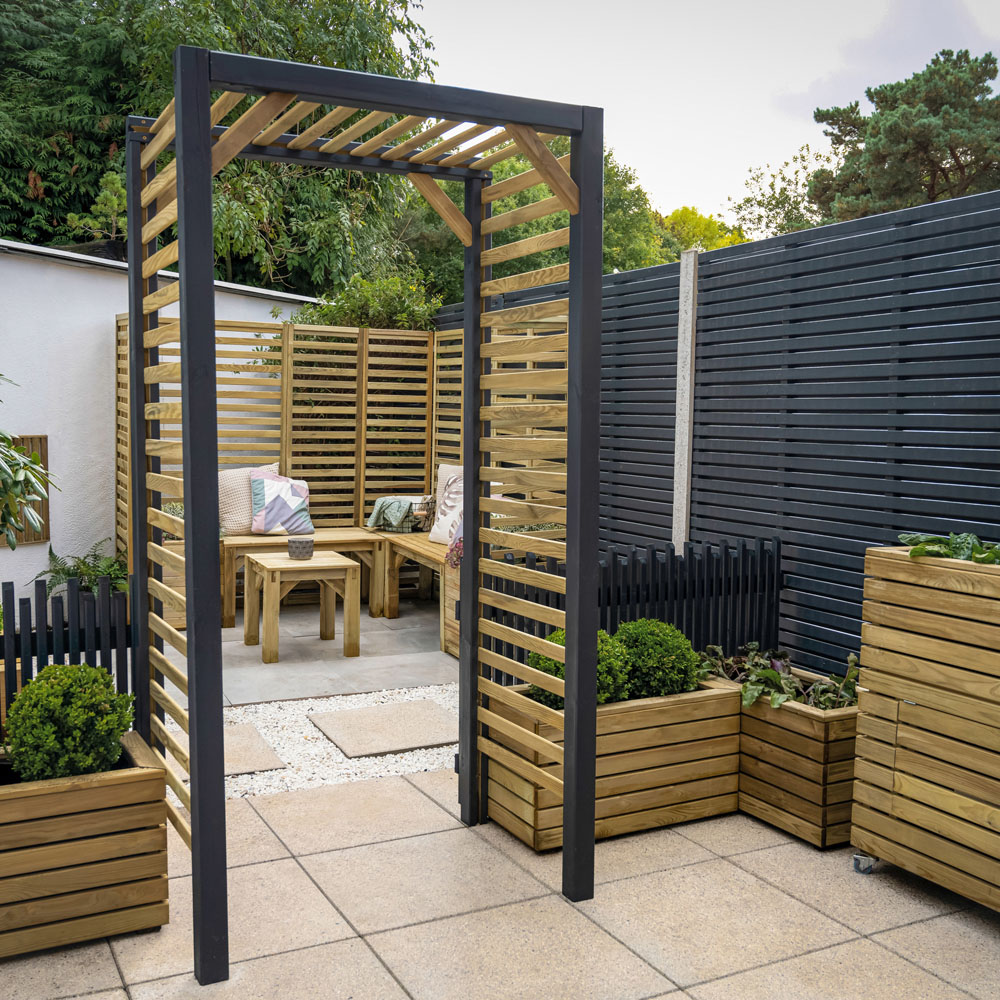 Forest Garden Slatted Arch Image 6