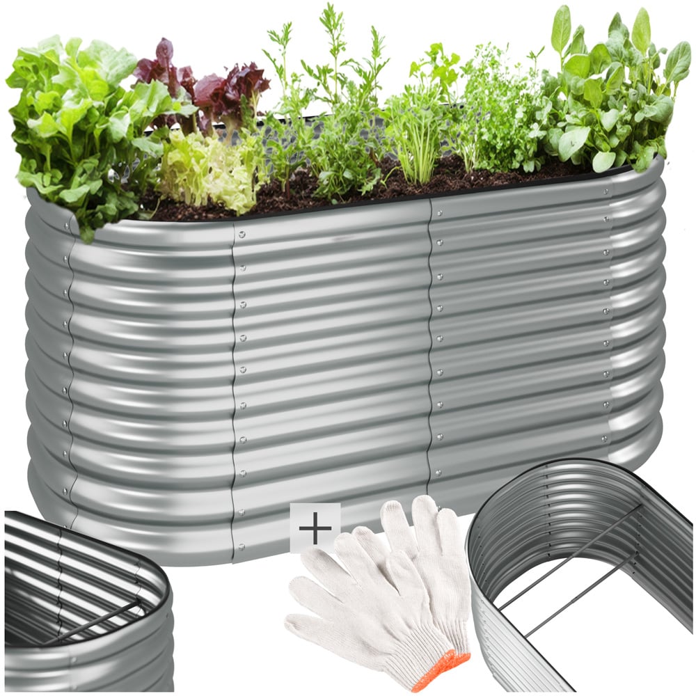 tectake Galvanised Raised Bed 804L Image 2