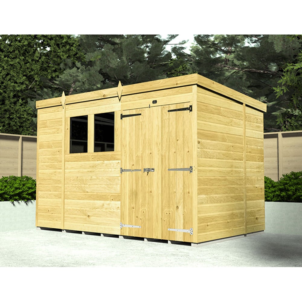 DIY Sheds 5 x 5ft Tongue and Groove Timber Pent Security Garden Shed Image 2