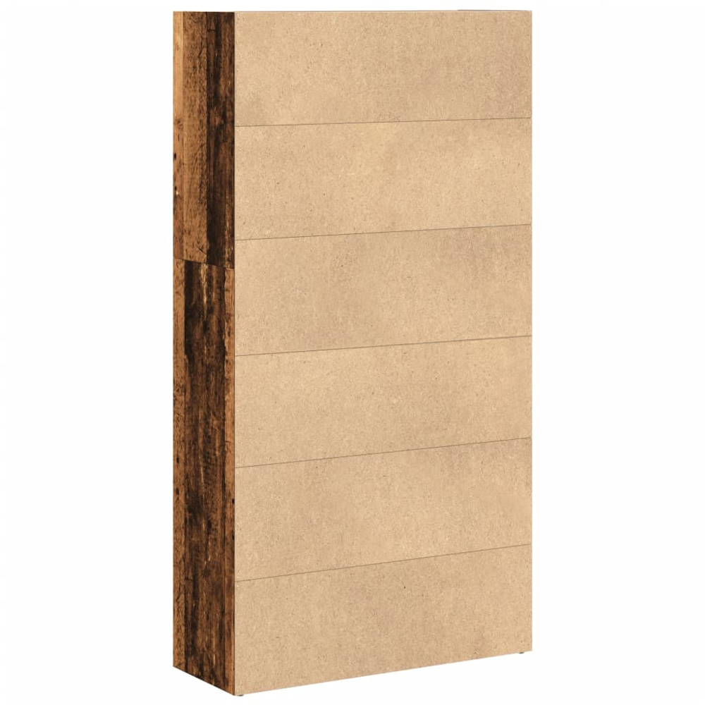 vidaXL 4 Shelf Old Wood Bookcase Image 5