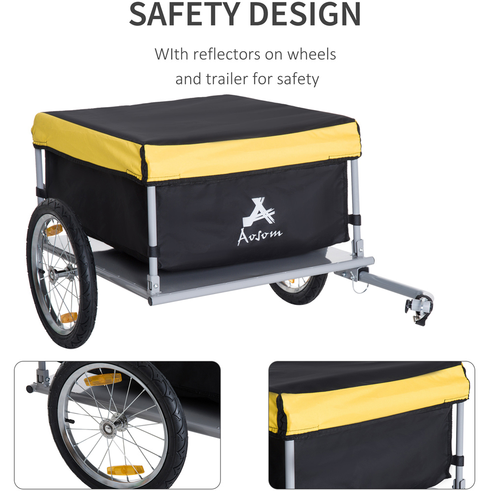 Outsunny 2 Wheel Bicycle Cargo Trailer Image 7